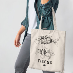 Steampunk Ζώδια - Ιχθύς (Τσάντα  Αγοράς)